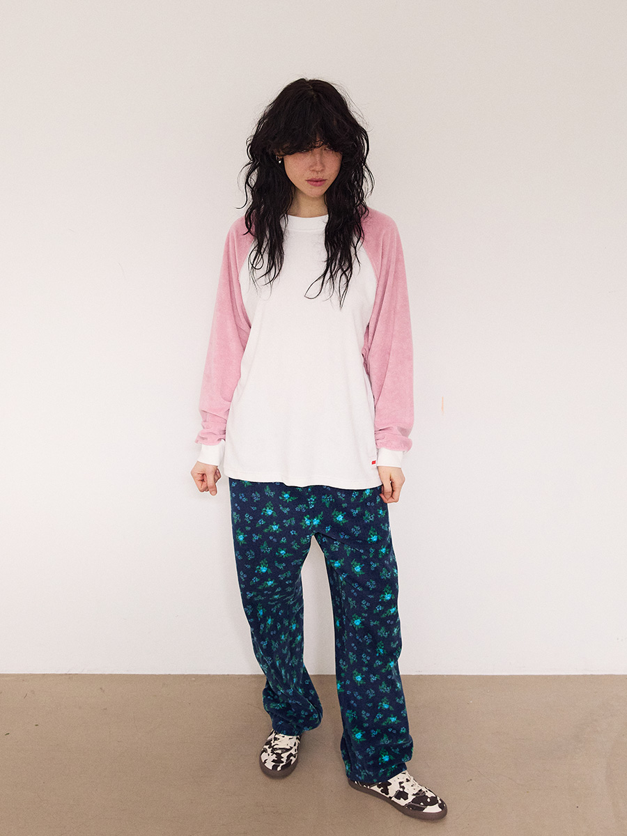 フラワーフリーススウェットパンツ_ネイビー | XOXOGOODBOY | HANA(ハナ) #12