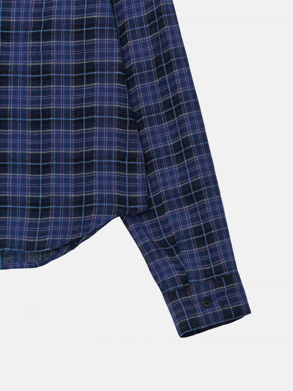 コットンタータンチェックシャツ（ブルー） | ENZO BLUES | HANA(ハナ) #16