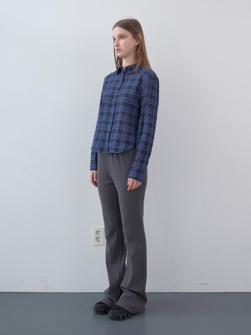 コットンタータンチェックシャツ（ブルー） | ENZO BLUES | HANA(ハナ) #6