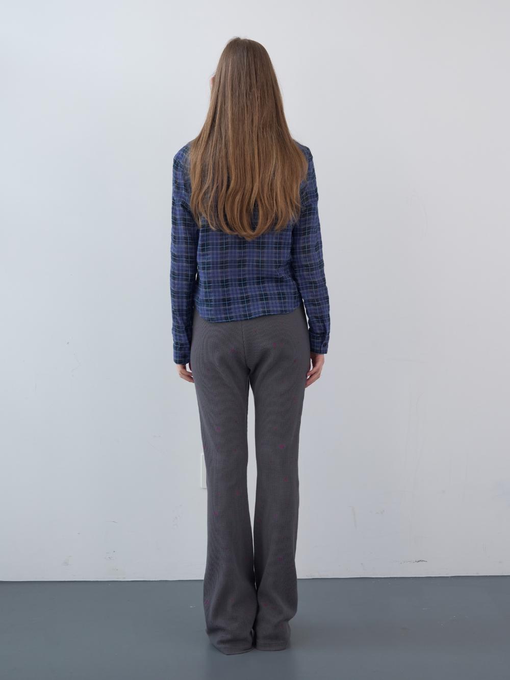 コットンタータンチェックシャツ（ブルー） | ENZO BLUES | HANA(ハナ) #7