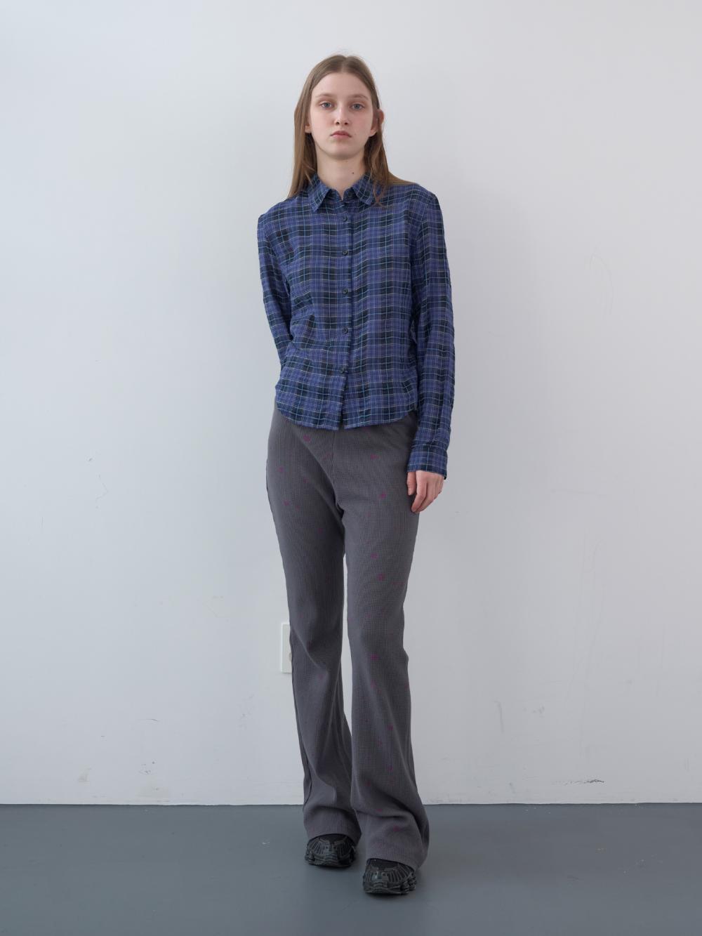 コットンタータンチェックシャツ（ブルー） | ENZO BLUES | HANA(ハナ) #8
