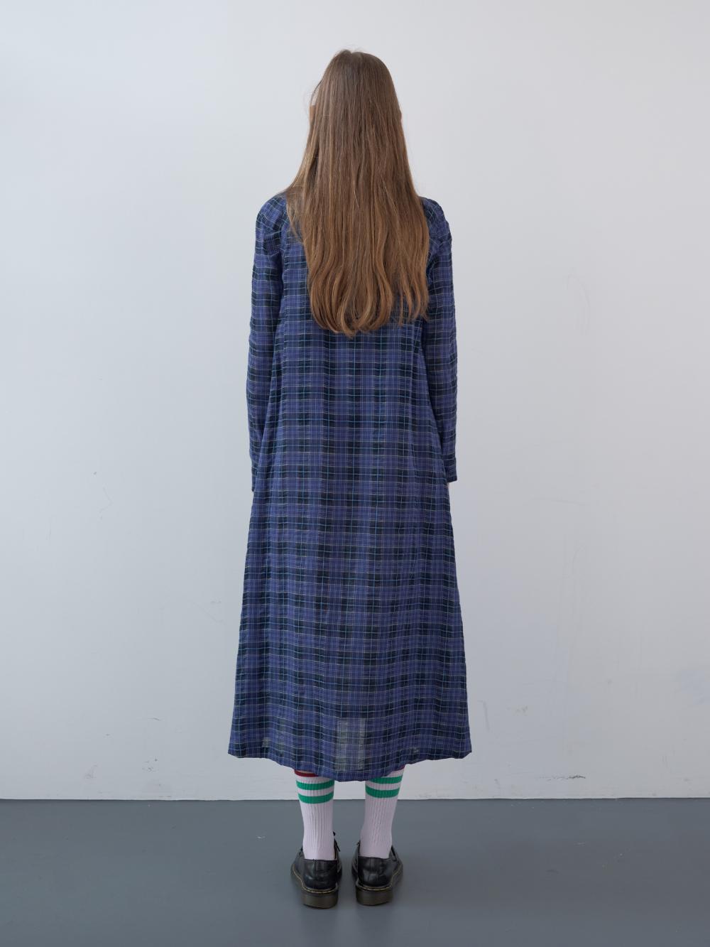 コットンタータンチェックシャツ（ブルー） | ENZO BLUES | HANA(ハナ) #12