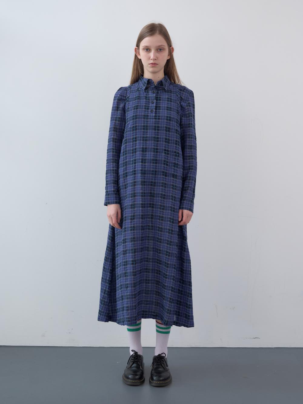 コットンタータンチェックシャツ（ブルー） | ENZO BLUES | HANA(ハナ) #10