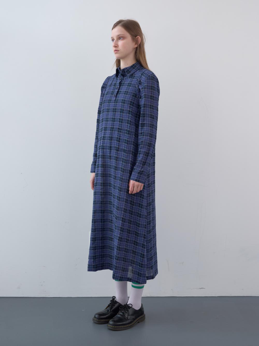 コットンタータンチェックシャツ（ブルー） | ENZO BLUES | HANA(ハナ) #11