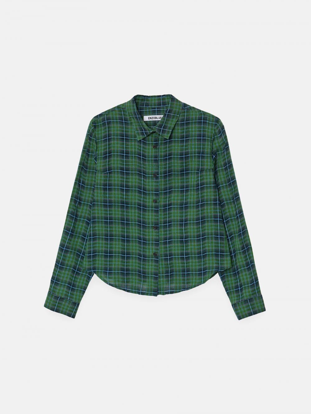 コットンタータンチェックシャツ（グリーン） | ENZO BLUES | HANA(ハナ) #14
