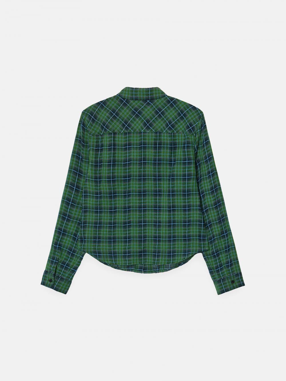 コットンタータンチェックシャツ（グリーン） | ENZO BLUES | HANA(ハナ) #15