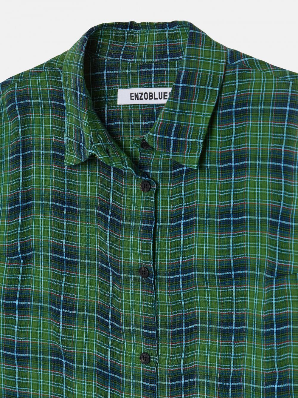 コットンタータンチェックシャツ（グリーン） | ENZO BLUES | HANA(ハナ) #16