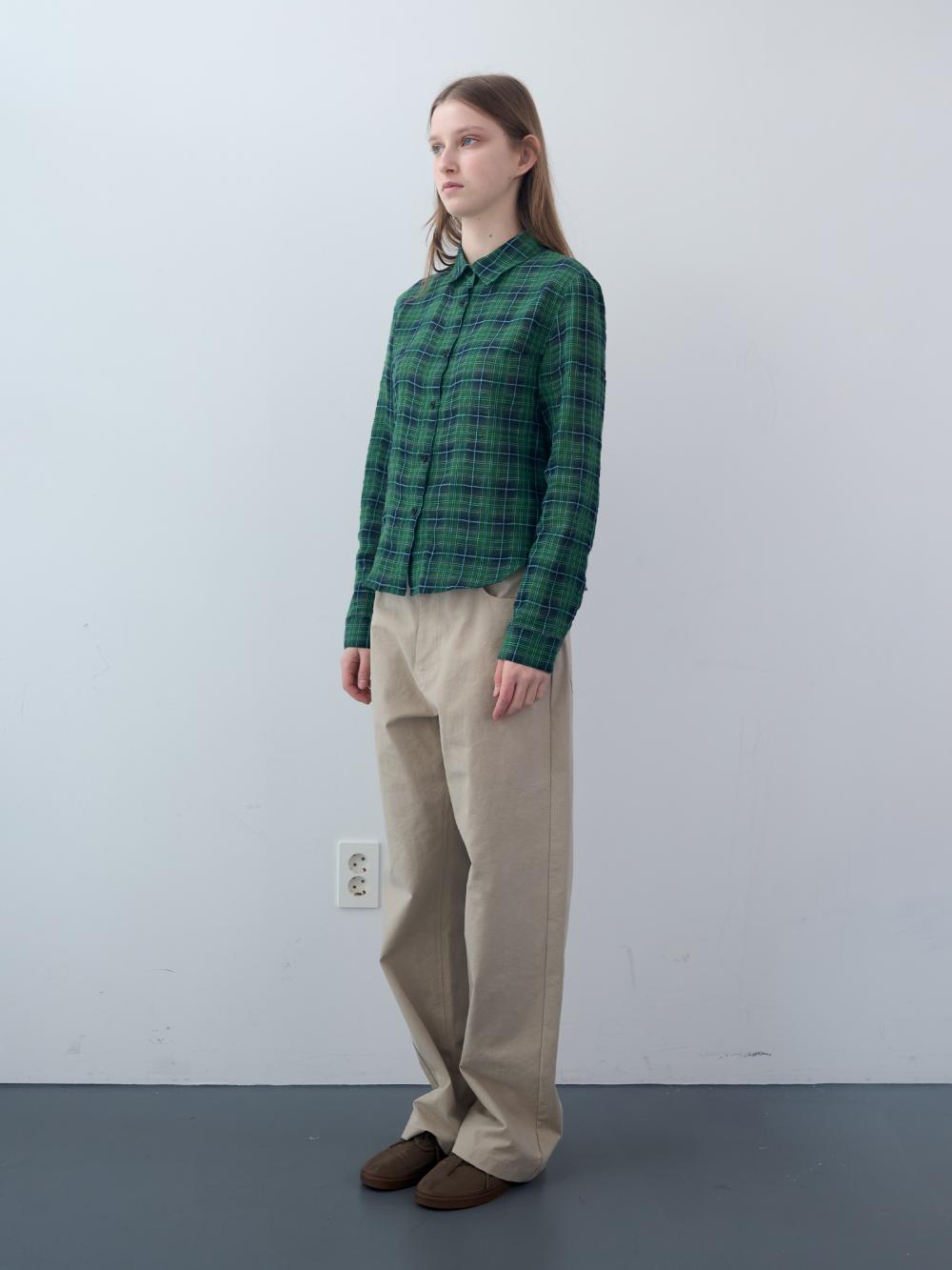 コットンタータンチェックシャツ（グリーン） | ENZO BLUES | HANA(ハナ) #5