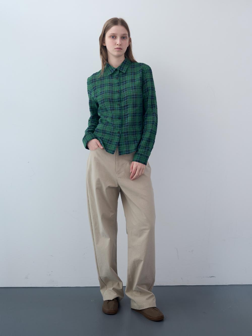 コットンタータンチェックシャツ（グリーン） | ENZO BLUES | HANA(ハナ) #7