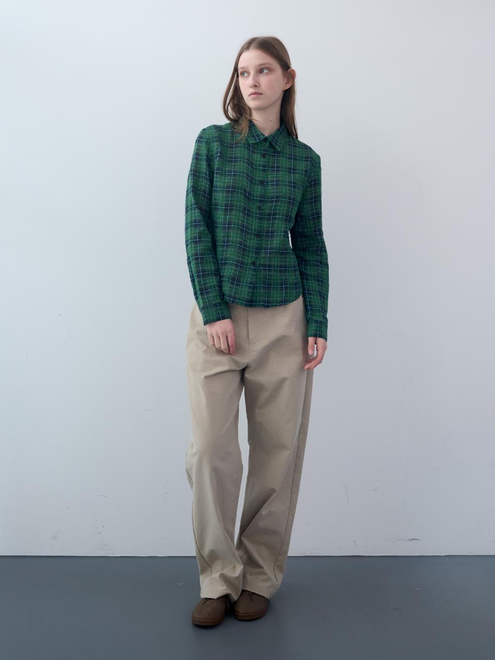 コットンタータンチェックシャツ（グリーン） | ENZO BLUES | HANA(ハナ) #8
