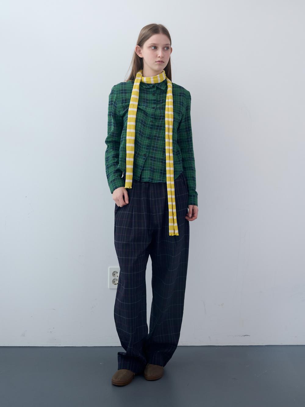 コットンタータンチェックシャツ（グリーン） | ENZO BLUES | HANA(ハナ) #12