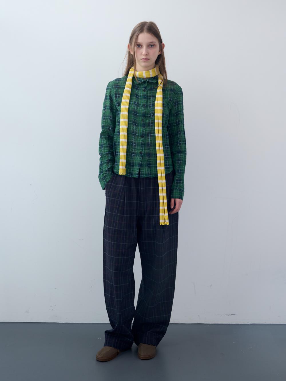 コットンタータンチェックシャツ（グリーン） | ENZO BLUES | HANA(ハナ) #13
