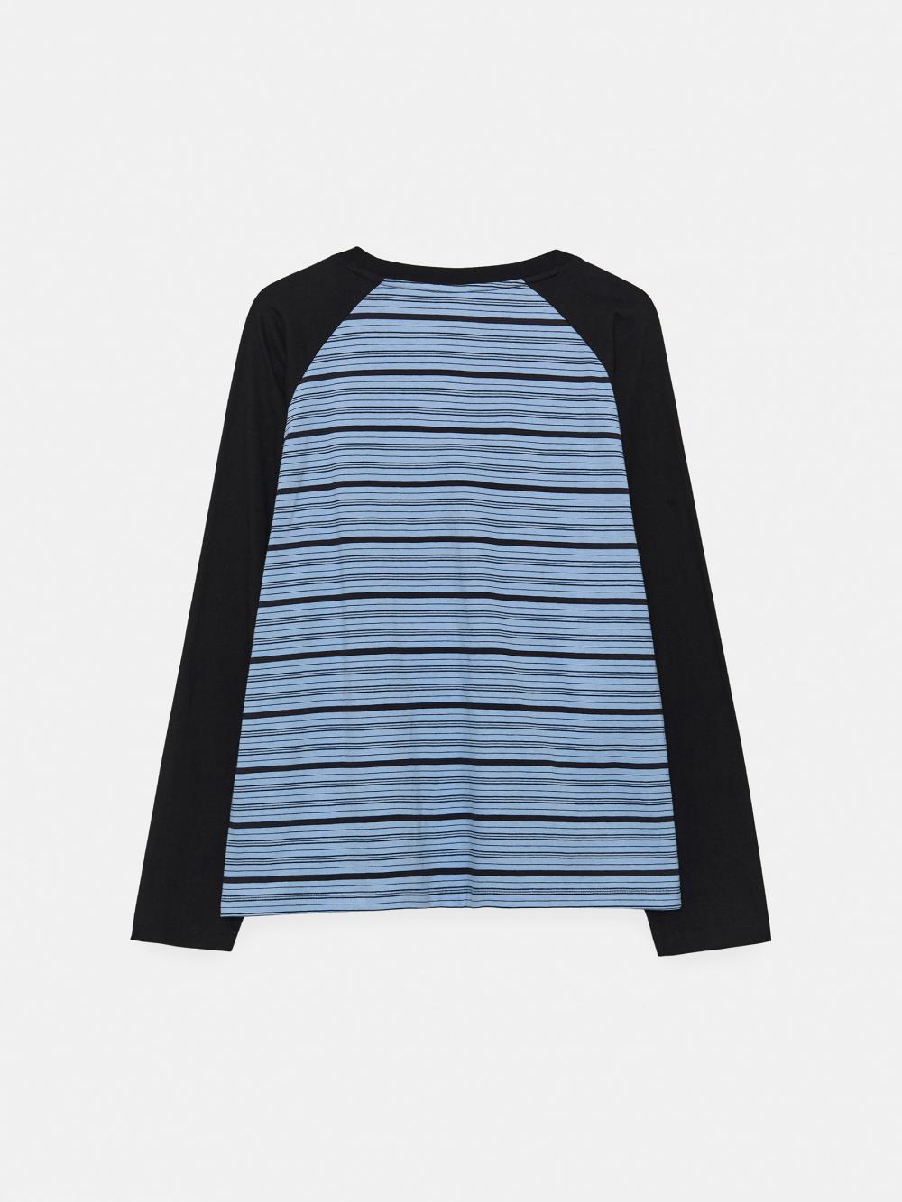 ミックスファブリック ボクシーLST（スカイ） | ENZO BLUES | HANA(ハナ) #13