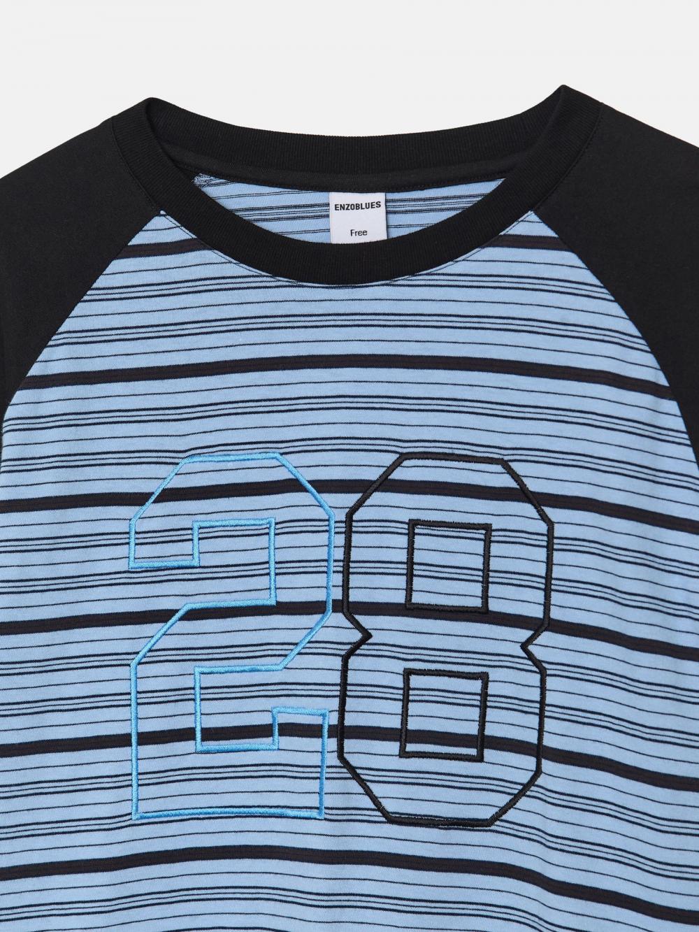 ミックスファブリック ボクシーLST（スカイ） | ENZO BLUES | HANA(ハナ) #14