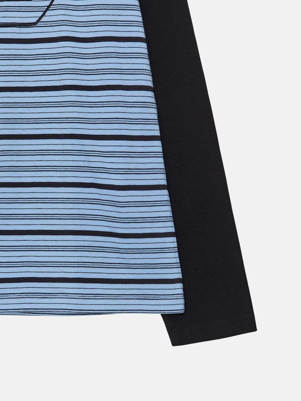 ミックスファブリック ボクシーLST（スカイ） | ENZO BLUES | HANA(ハナ) #15