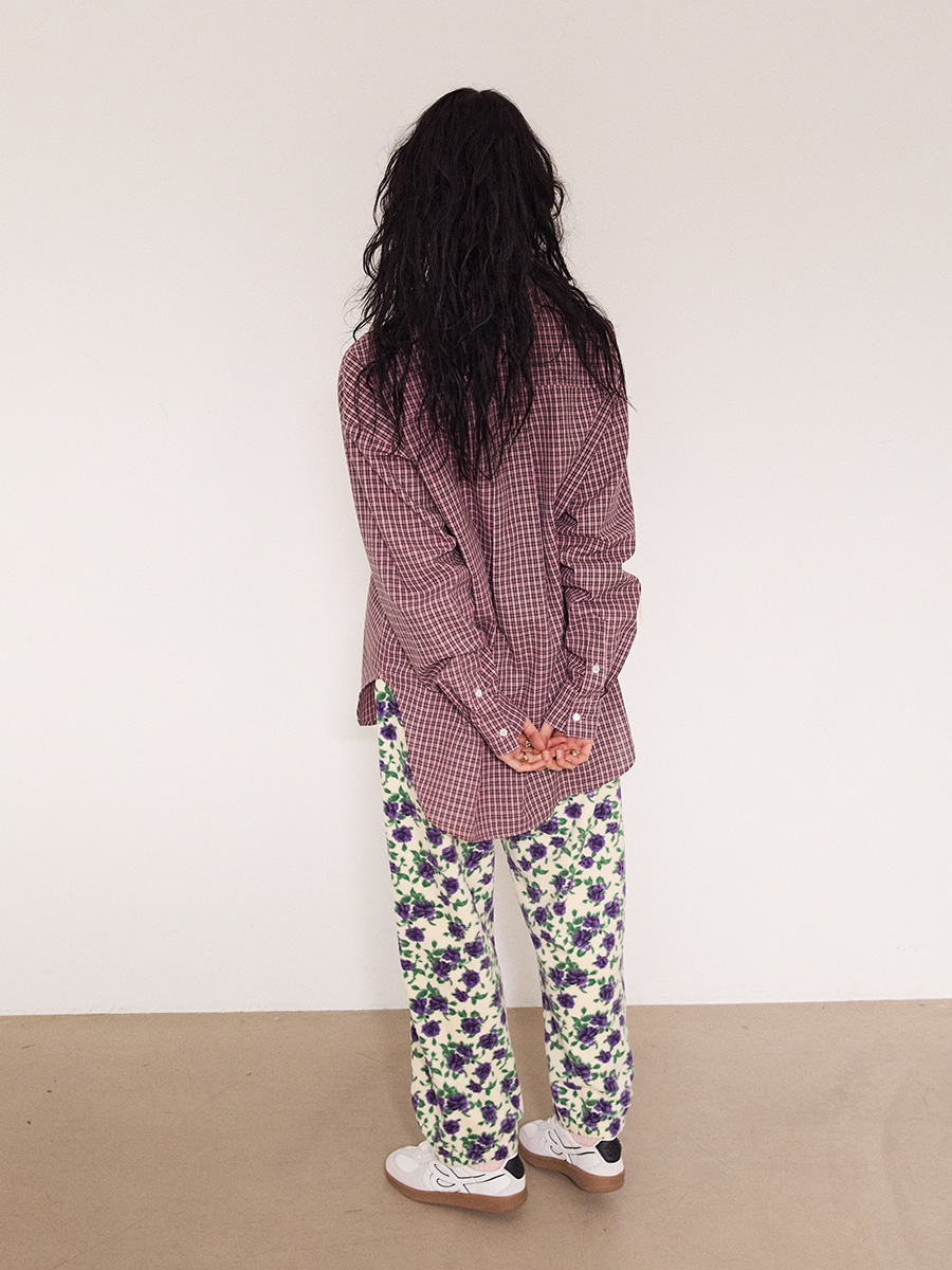 オーバーサイズ New Symbol チェックシャツ_ピンク | XOXOGOODBOY | HANA(ハナ) #5