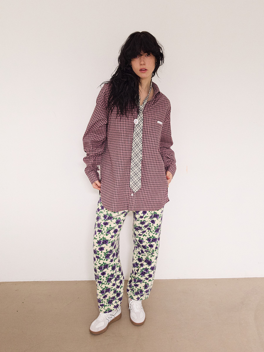 オーバーサイズ New Symbol チェックシャツ_ピンク | XOXOGOODBOY | HANA(ハナ) #7