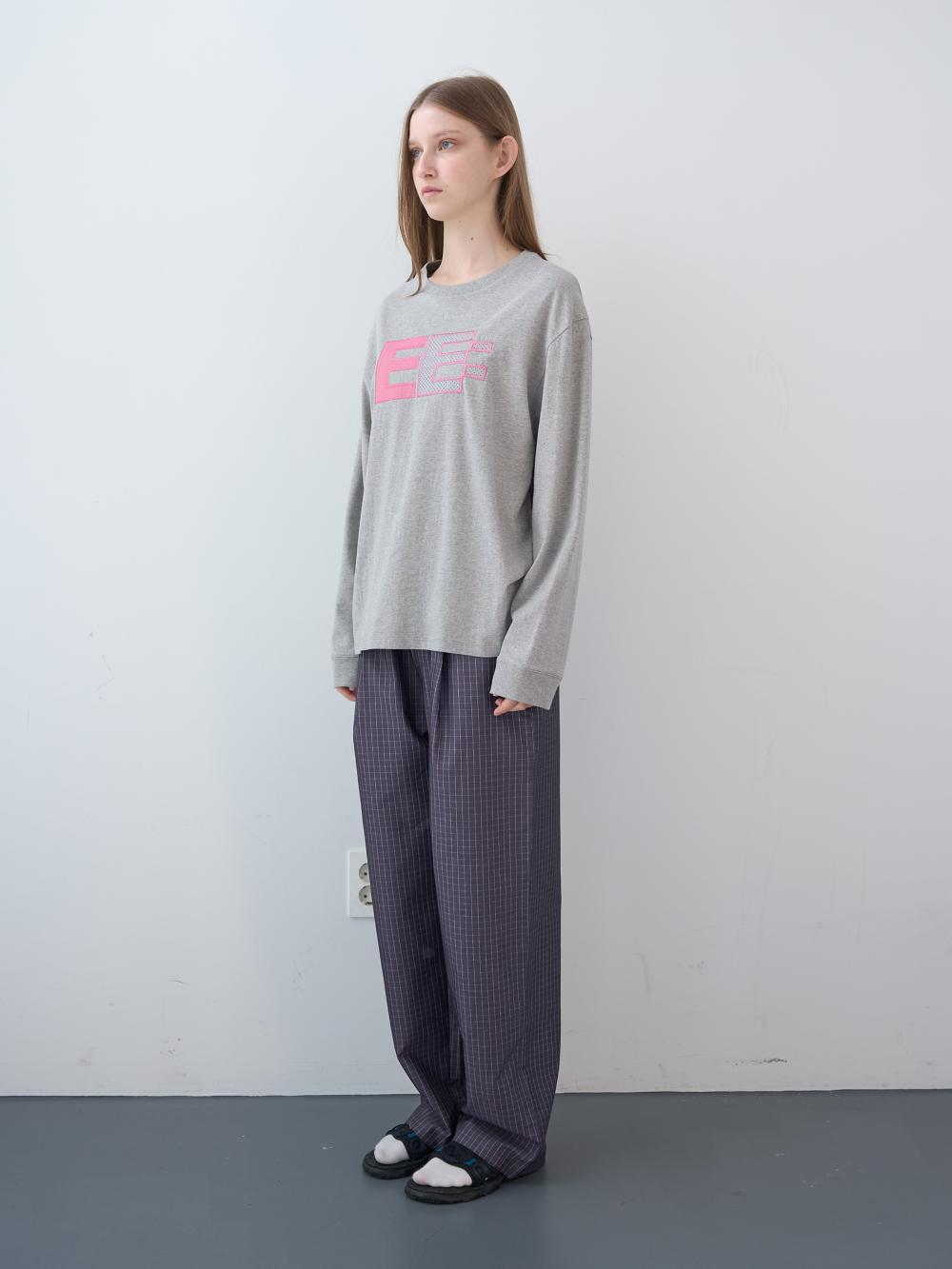 ピクセルロゴ ボクシーLST（グレー） | ENZO BLUES | HANA(ハナ) #7