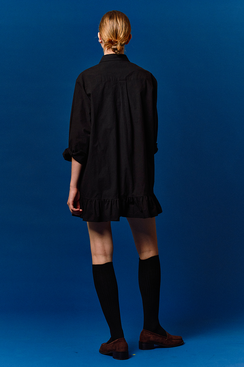 フリルミニシャツドレス（ブラック） | PHILOCALY | HANA(ハナ) #7