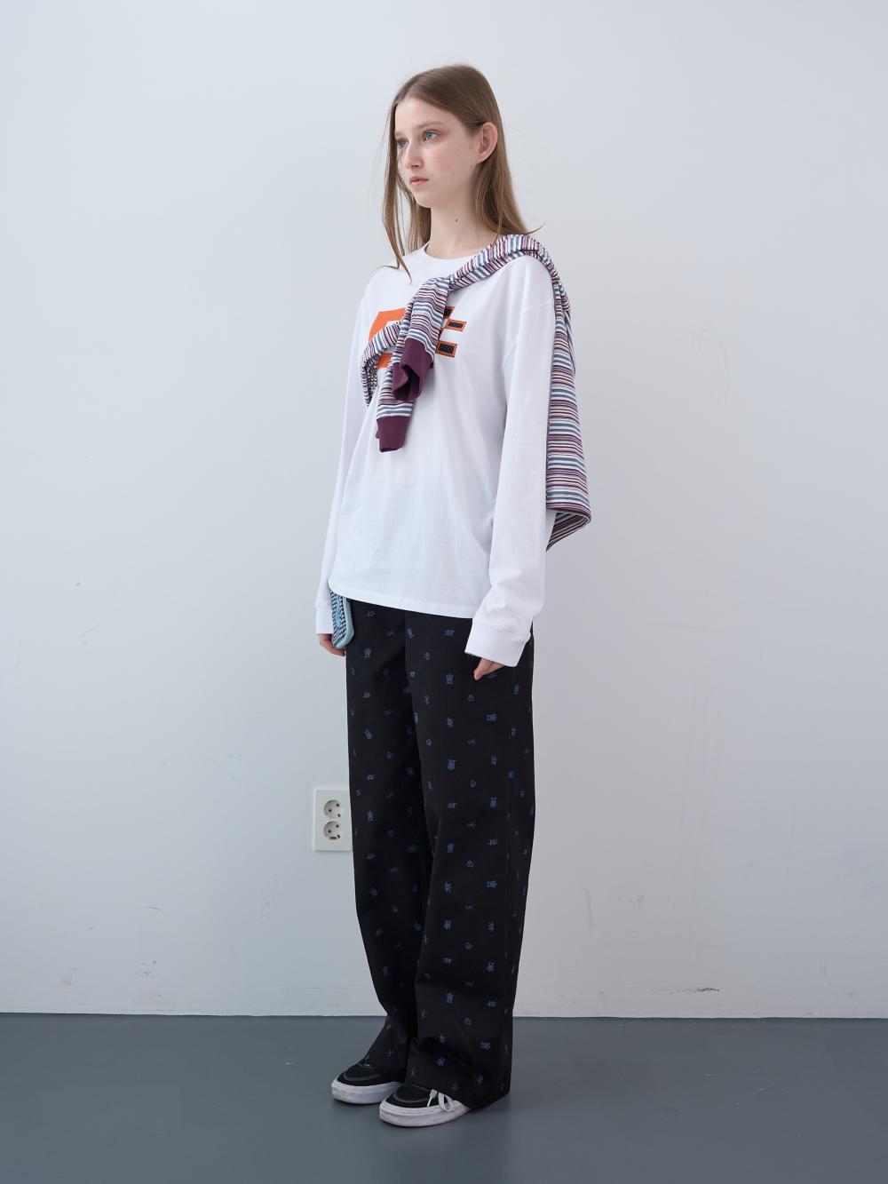 ピクセルロゴ ボクシーLST（ホワイト） | ENZO BLUES | HANA(ハナ) #9