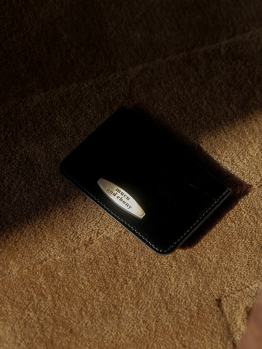 デザートカードウォレット _ ロングブラック | mucu and ebony | HANA(ハナ) #2