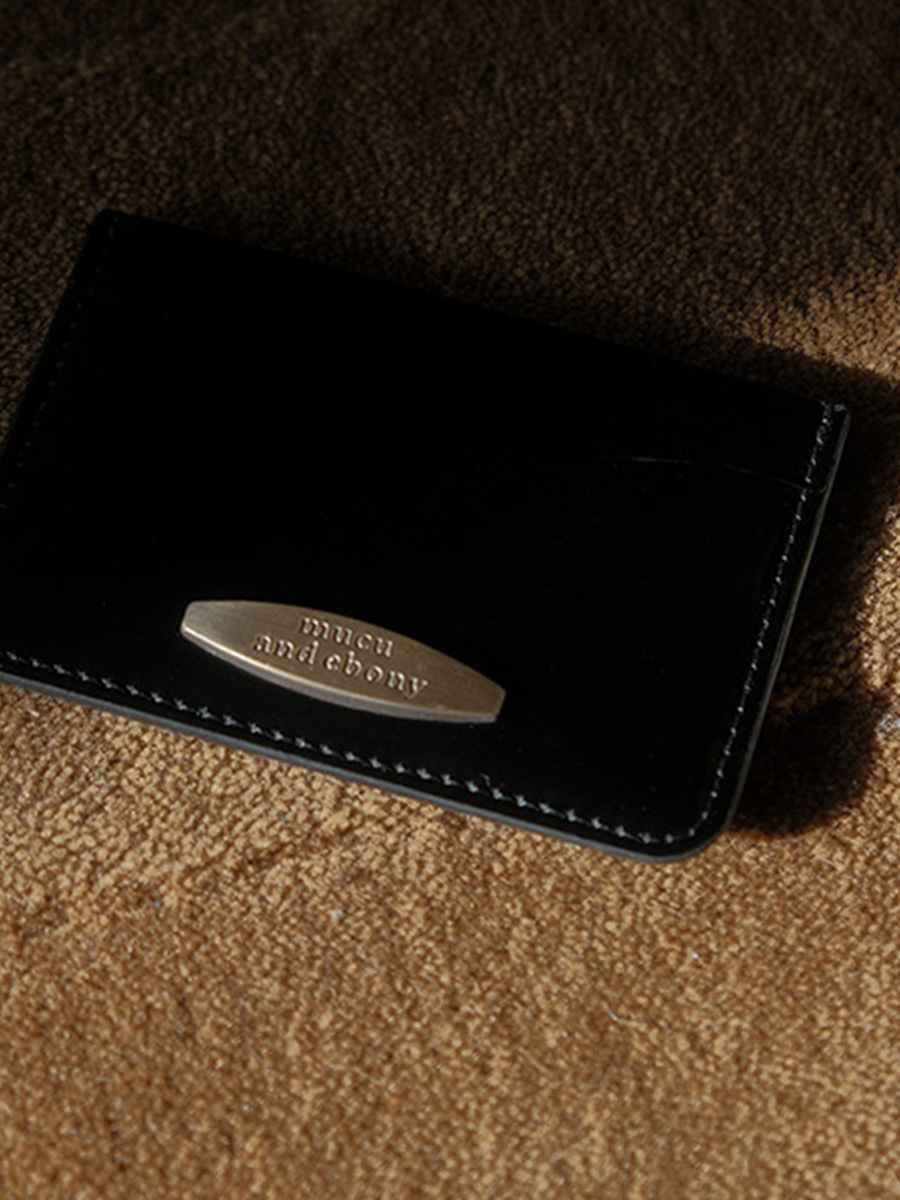 デザートカードウォレット _ ロングブラック | mucu and ebony | HANA(ハナ) #3