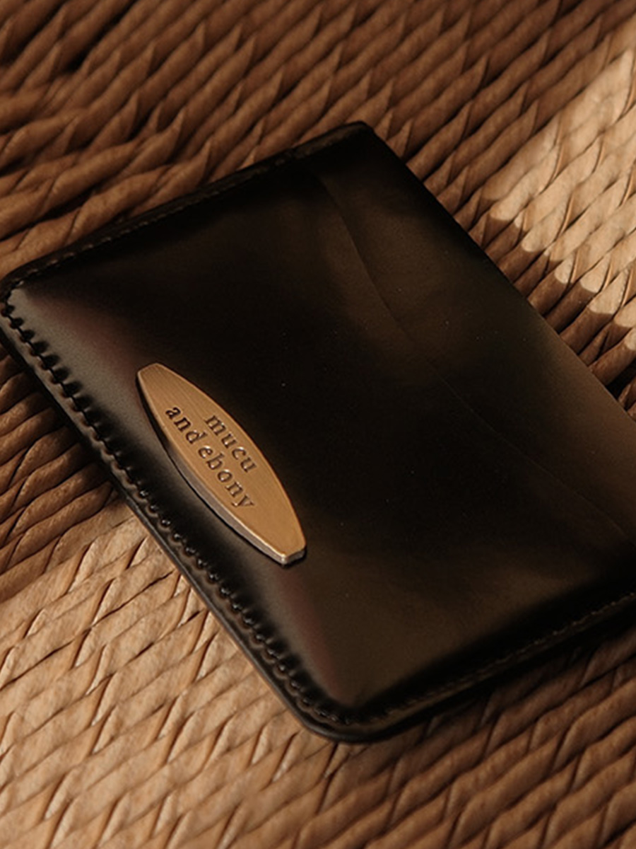 デザートカードウォレット _ ロングブラック | mucu and ebony | HANA(ハナ) #5