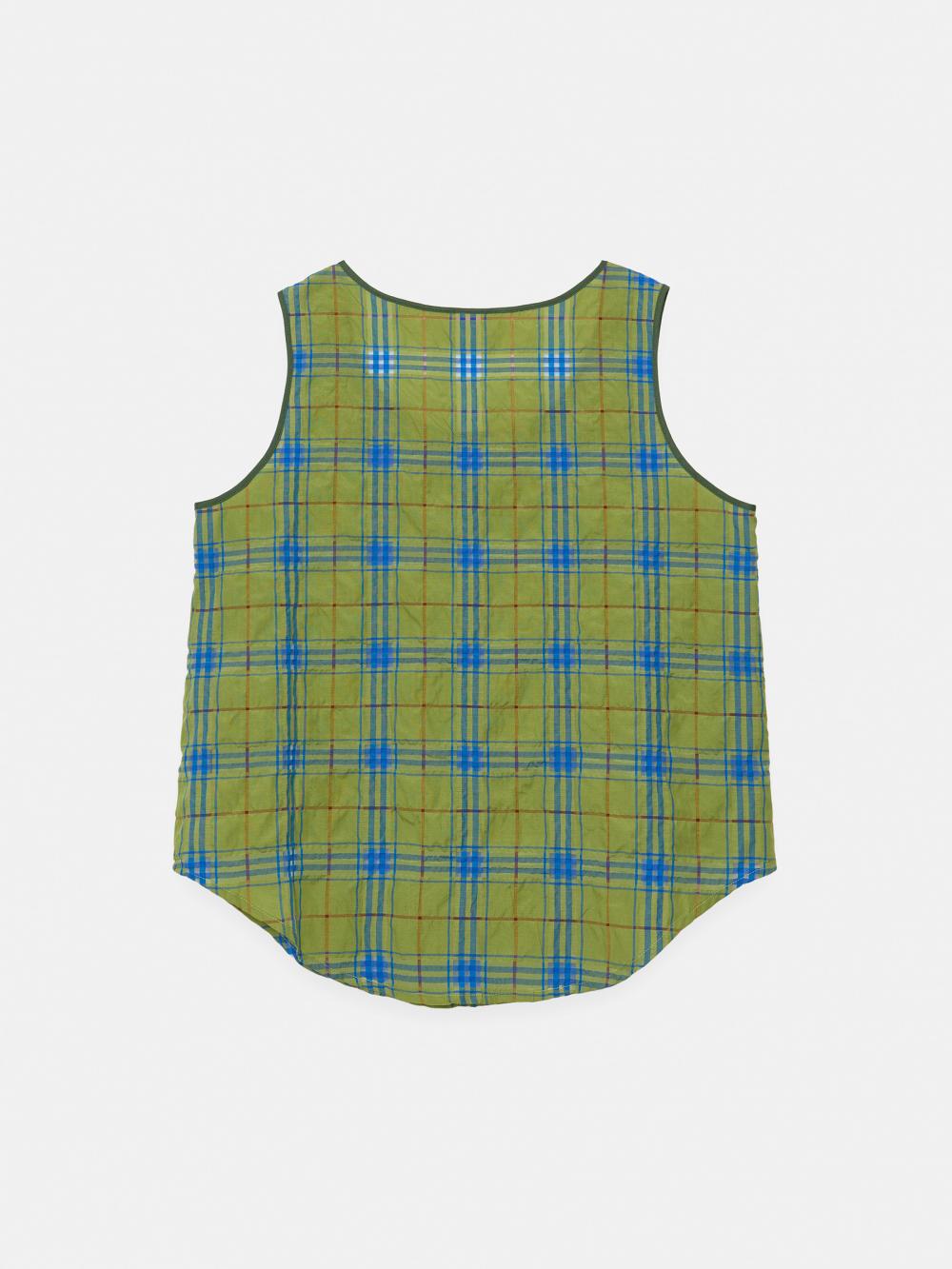 シャーリングポケットスリーブレストップ（グリーン） | ENZO BLUES | HANA(ハナ) #13