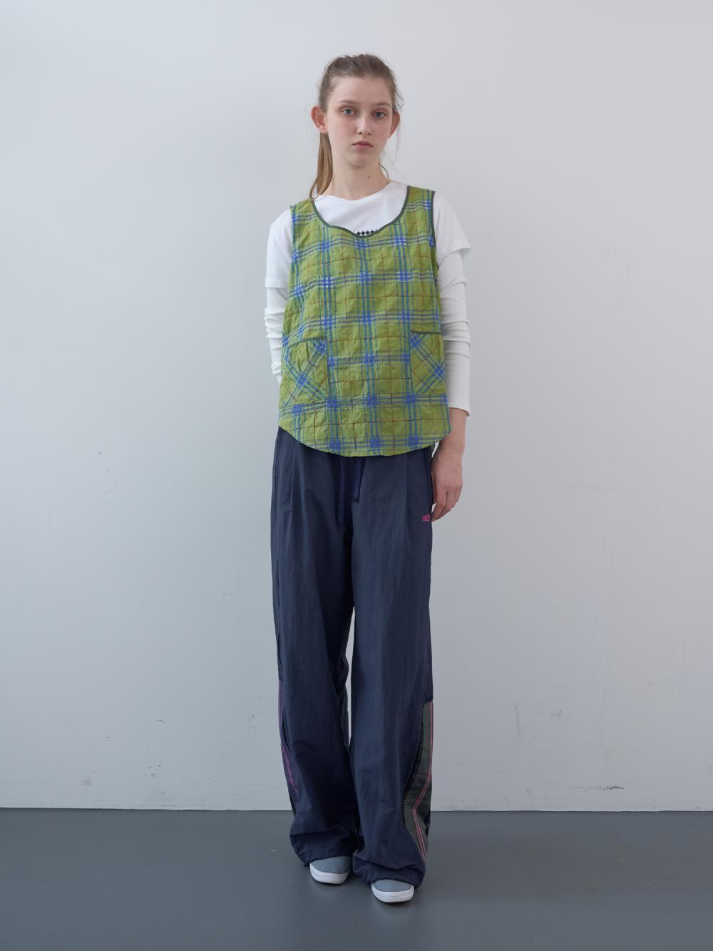 シャーリングポケットスリーブレストップ（グリーン） | ENZO BLUES | HANA(ハナ) #5