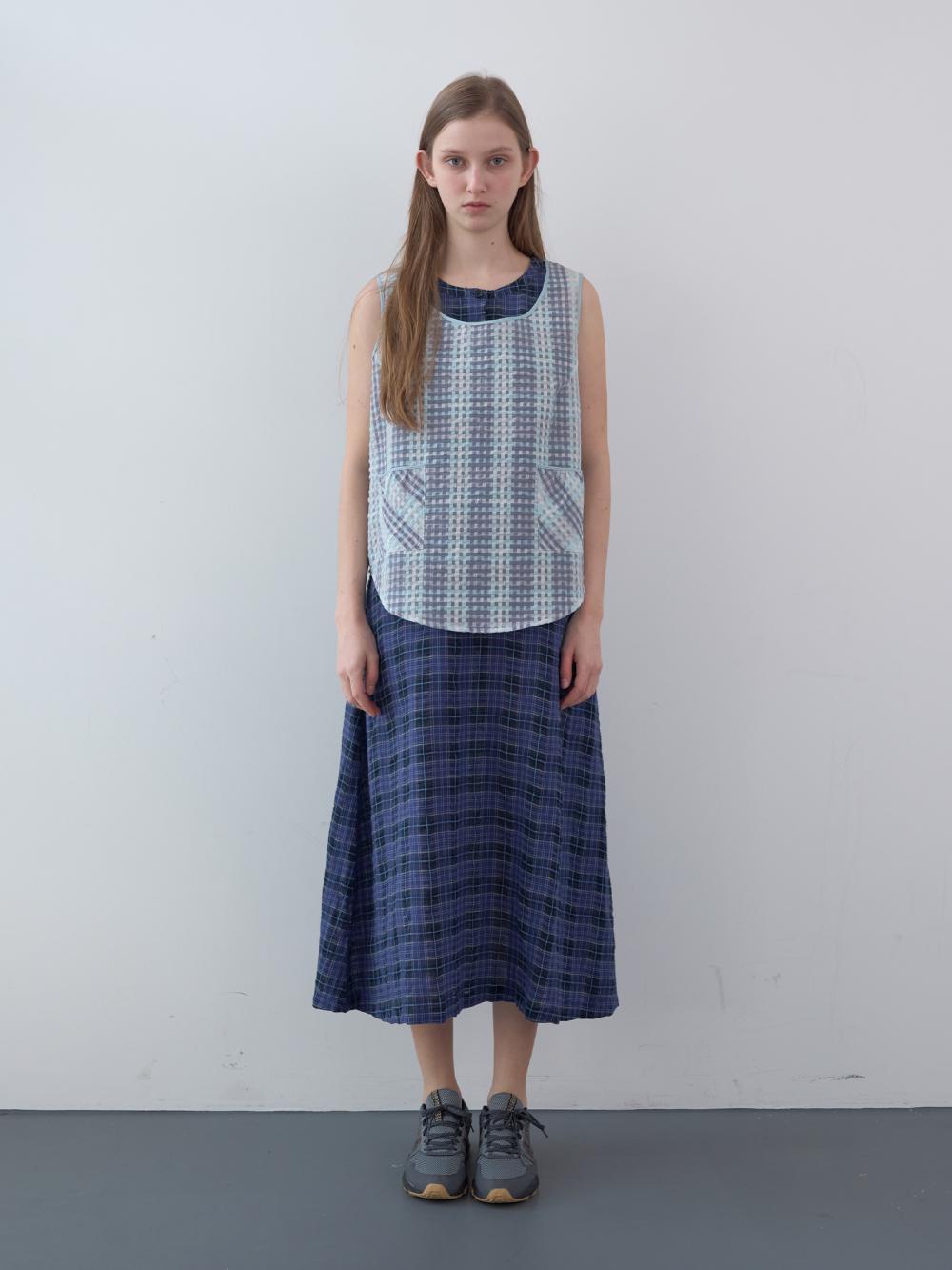 シャーリングポケットスリーブレストップ（スカイ） | ENZO BLUES | HANA(ハナ) #4