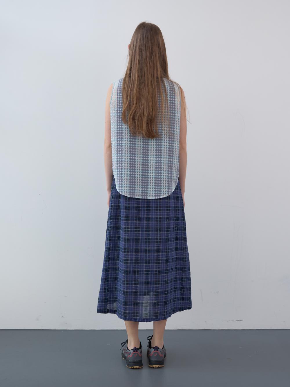 シャーリングポケットスリーブレストップ（スカイ） | ENZO BLUES | HANA(ハナ) #6