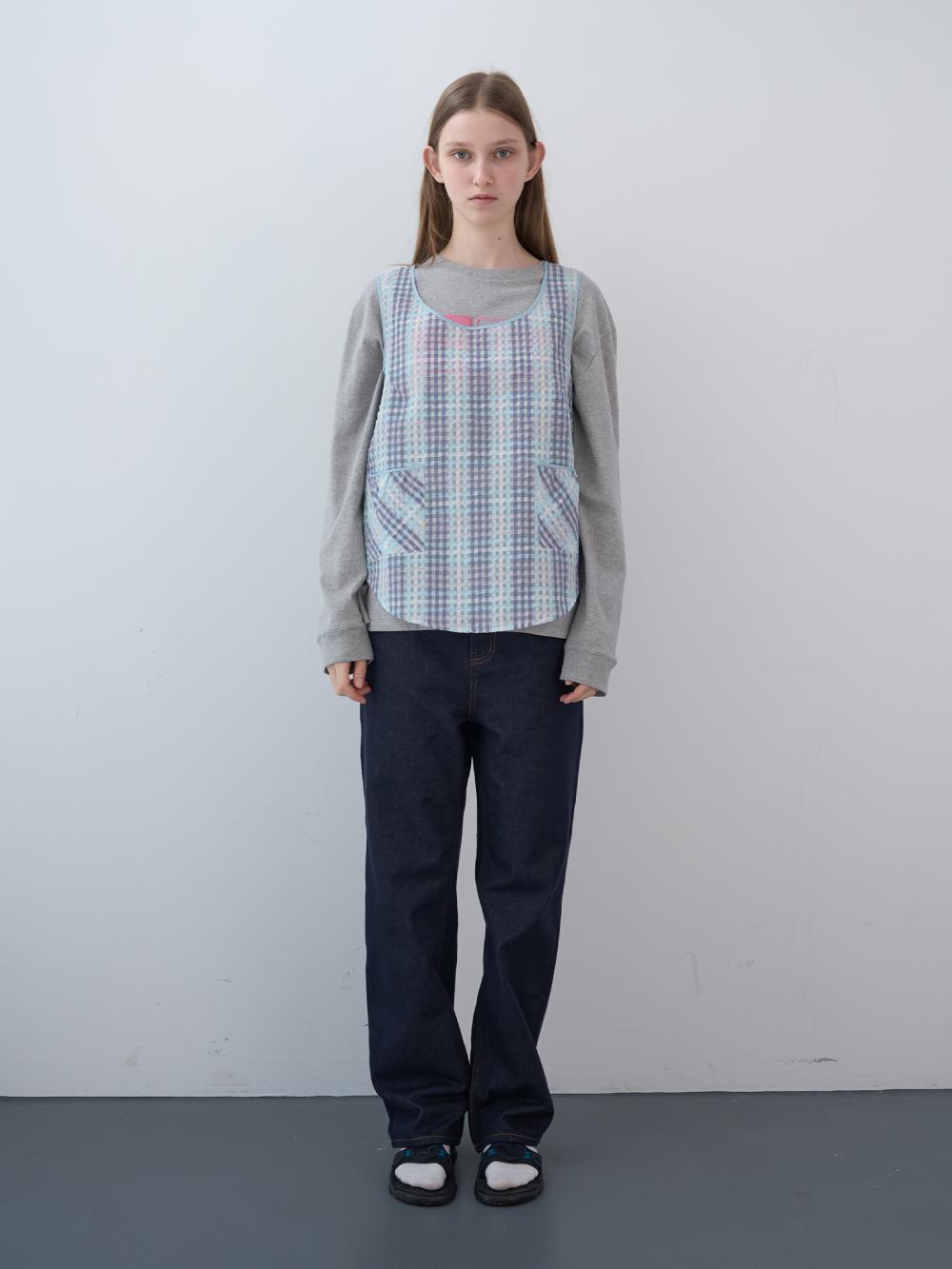 シャーリングポケットスリーブレストップ（スカイ） | ENZO BLUES | HANA(ハナ) #7