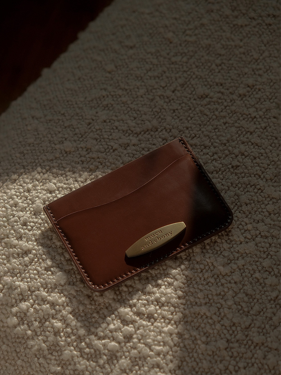 デザートカードウォレット _ チョコファジー | mucu and ebony | HANA(ハナ) #3