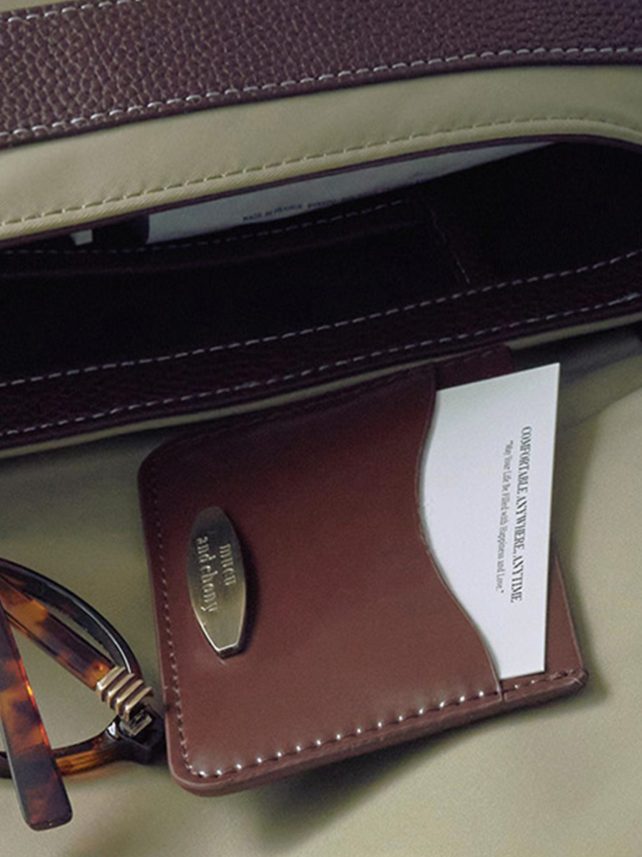 デザートカードウォレット _ チョコファジー | mucu and ebony | HANA(ハナ) #6