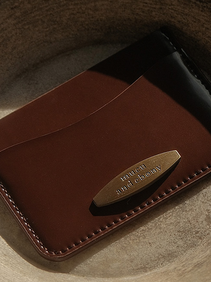 デザートカードウォレット _ チョコファジー | mucu and ebony | HANA(ハナ) #9