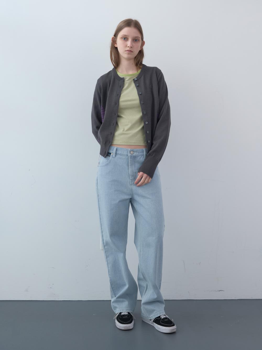 ストライプ七分袖シャツ（グリーン） | ENZO BLUES | HANA(ハナ) #7