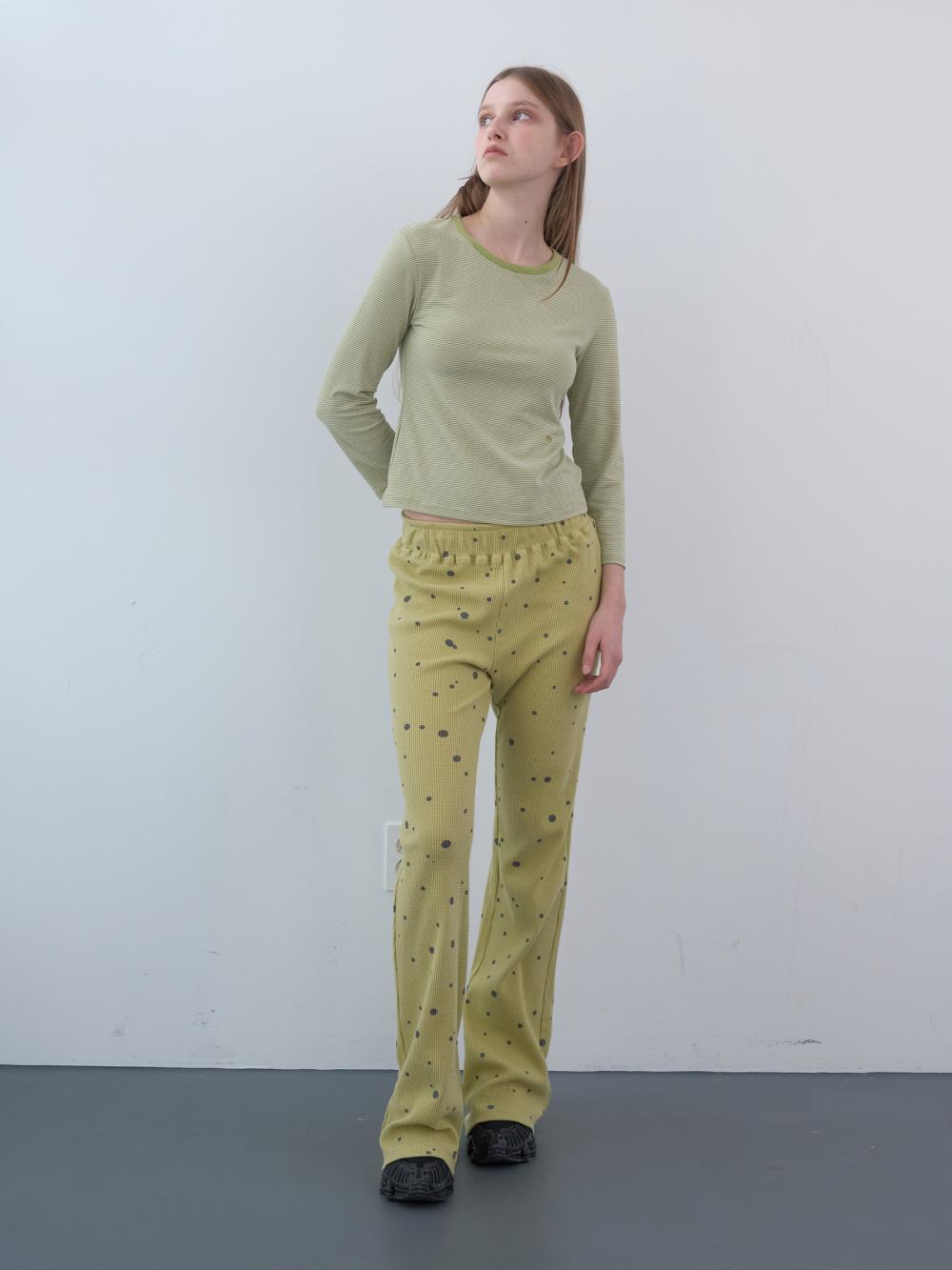 ストライプ七分袖シャツ（グリーン） | ENZO BLUES | HANA(ハナ) #10