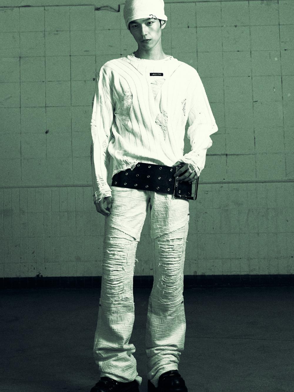 ピアス スラウチ ビーニー_[ホワイト] | LECYTO | HANA(ハナ) #2