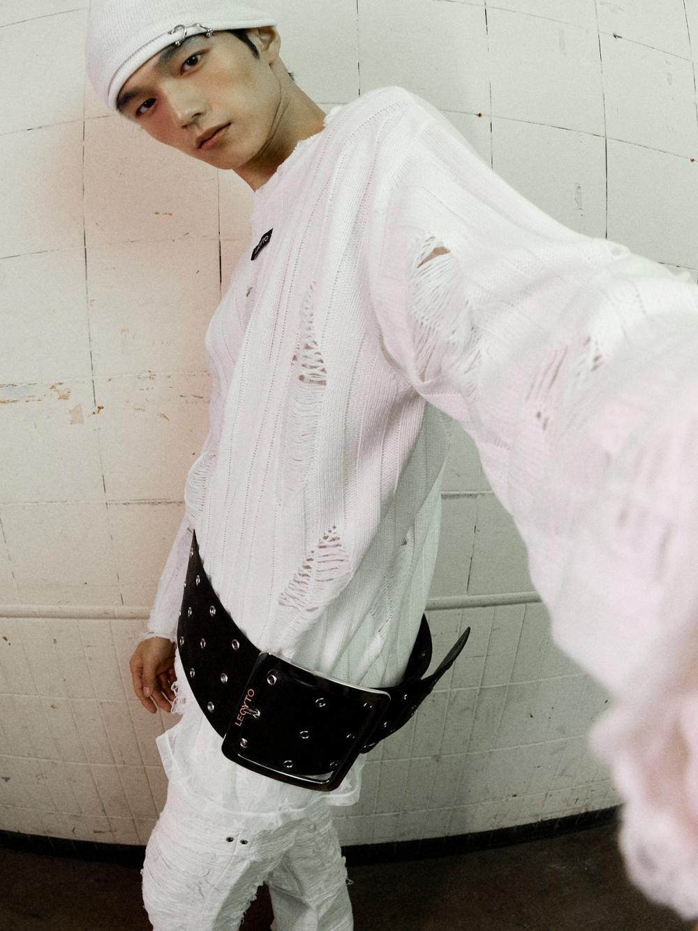 ドミニオン アイレット レザーベルト_[ブラック] | LECYTO | HANA(ハナ) #12