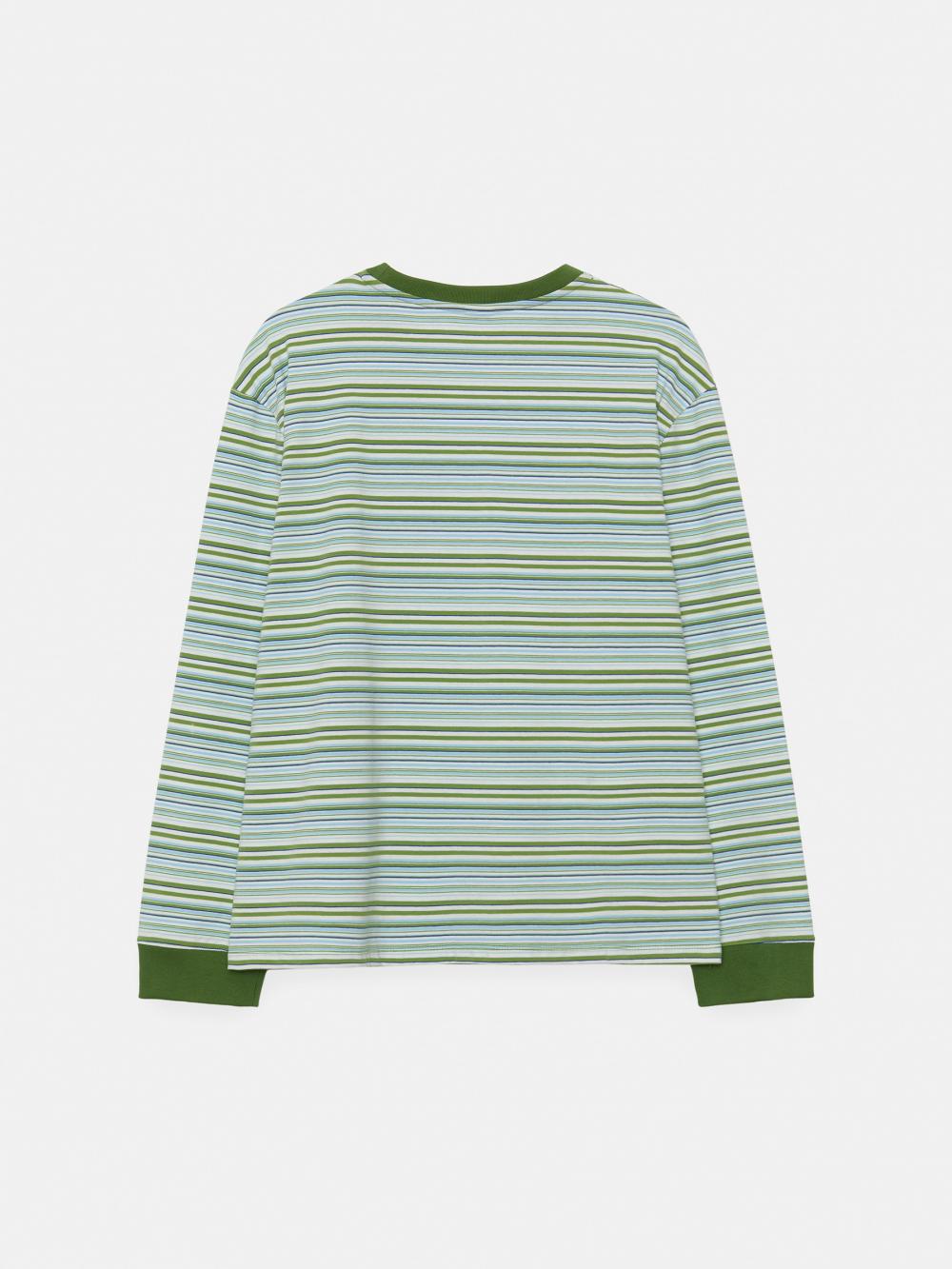 ストライプ ボクシーLST（グリーンストライプ） | ENZO BLUES | HANA(ハナ) #13