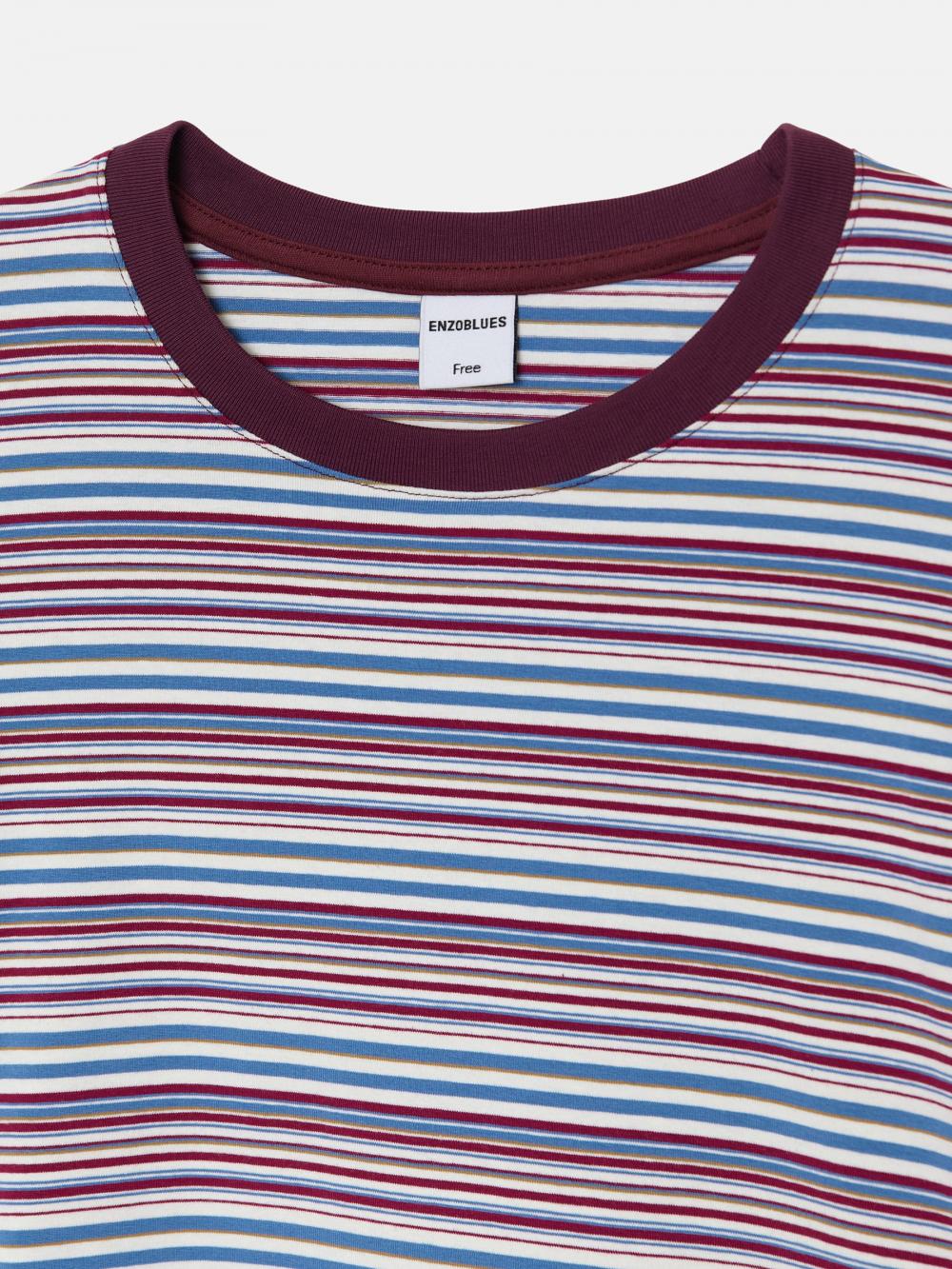 ストライプ ボクシーLST（ワインストライプ） | ENZO BLUES | HANA(ハナ) #16