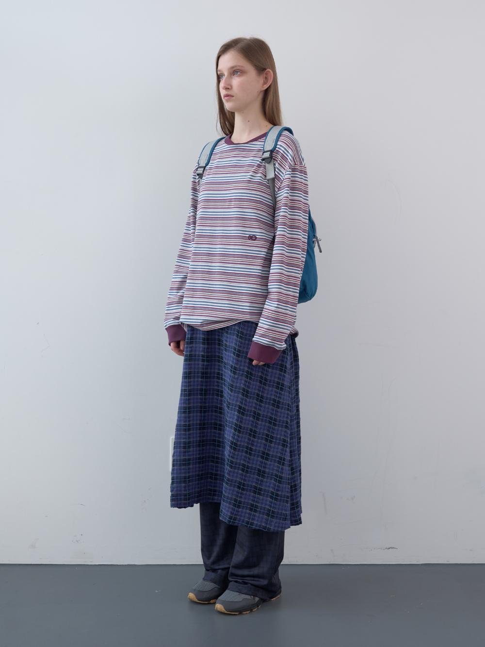 ストライプ ボクシーLST（ワインストライプ） | ENZO BLUES | HANA(ハナ) #3