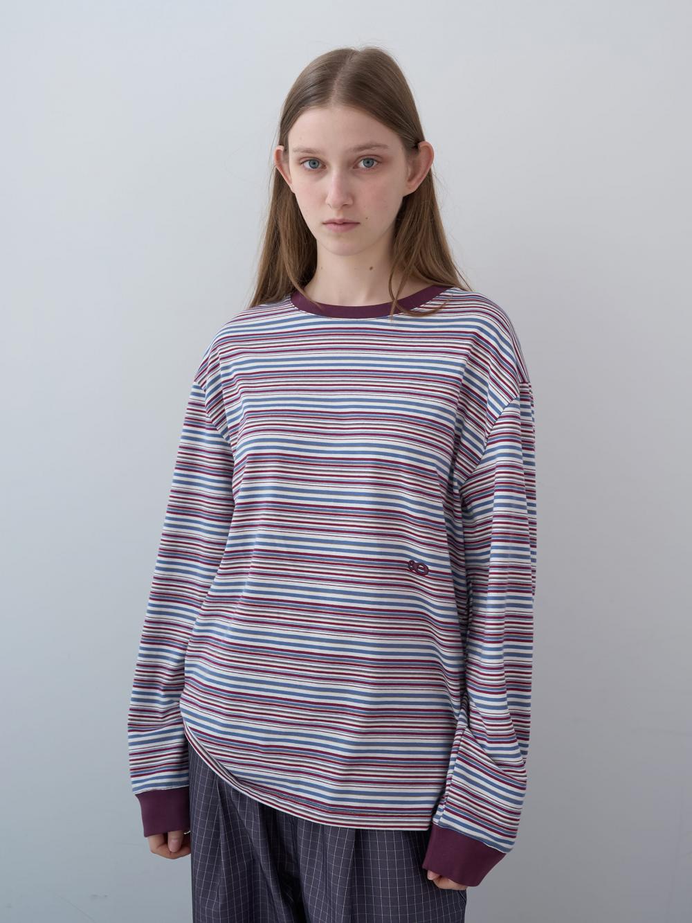 ストライプ ボクシーLST（ワインストライプ） | ENZO BLUES | HANA(ハナ) #13