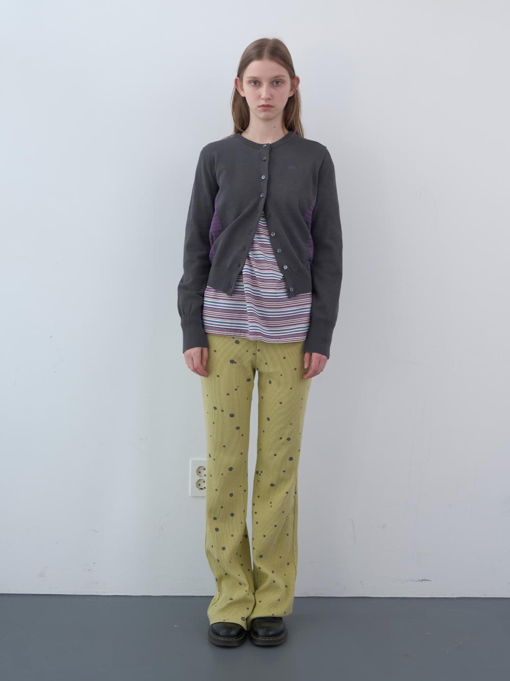 ストライプパネルカーディガン（チャコール） | ENZO BLUES | HANA(ハナ) #2