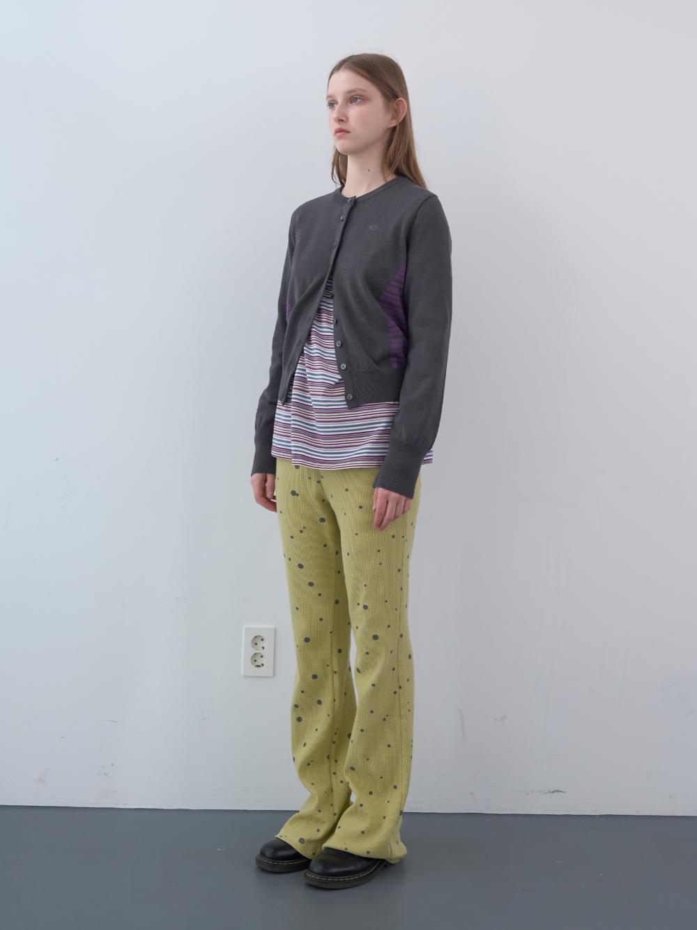 ストライプパネルカーディガン（チャコール） | ENZO BLUES | HANA(ハナ) #3