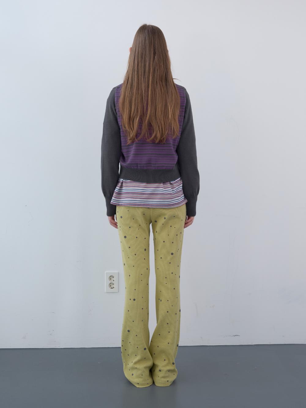 ストライプパネルカーディガン（チャコール） | ENZO BLUES | HANA(ハナ) #4