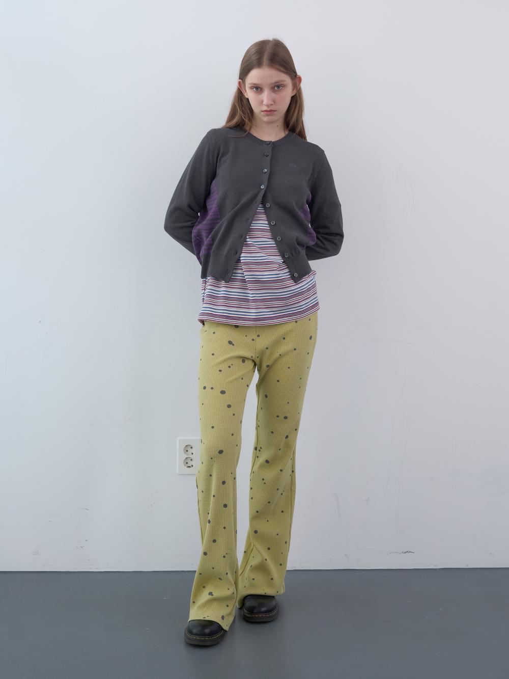 ストライプパネルカーディガン（チャコール） | ENZO BLUES | HANA(ハナ) #6