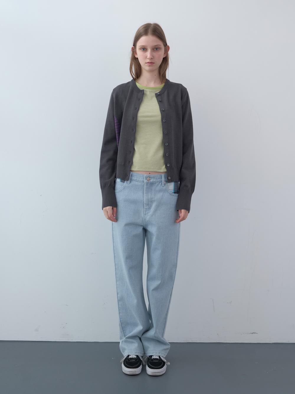 ストライプパネルカーディガン（チャコール） | ENZO BLUES | HANA(ハナ) #7