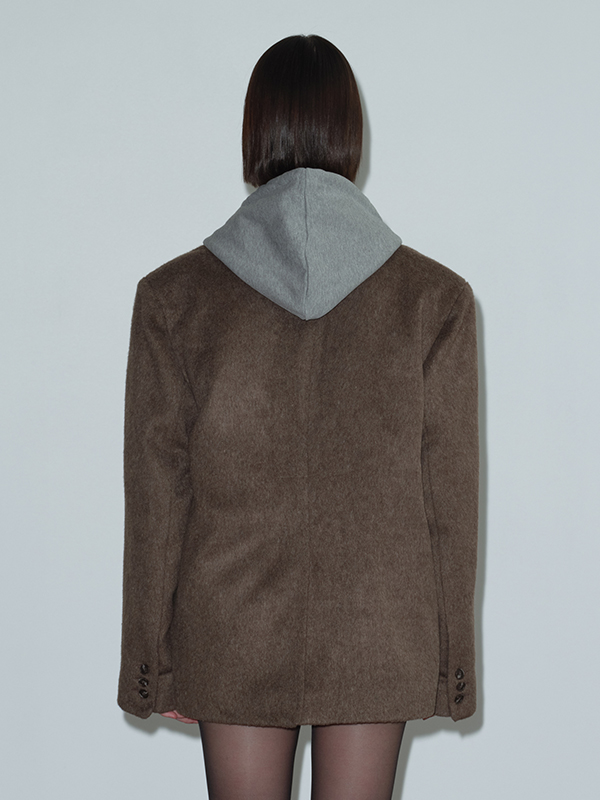 クラシックシングルウールジャケット（ブラウン） | Margarin Fingers | HANA(ハナ) #7