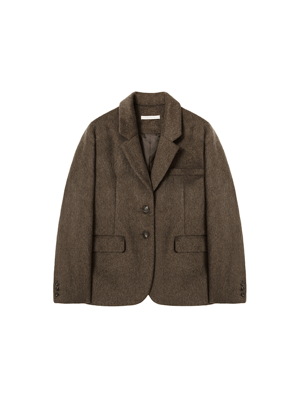 クラシックシングルウールジャケット（ブラウン） | Margarin Fingers | HANA(ハナ) #8